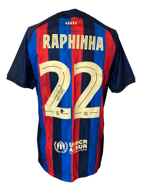 Raphina Signed Barcelona Nike Soccer Jersey BAS - Sports Integrity