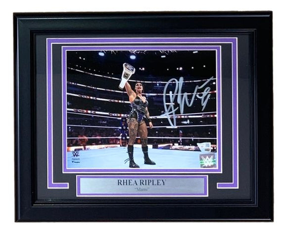 Rhea Ripley Signed Framed 8x10 WWE Wrestlemania 39 Photo Fanatics