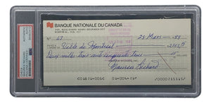 Maurice Richard Signed Montreal Canadiens Bank Check #67 PSA/DNA - Sports Integrity