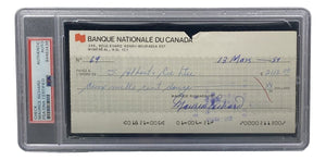 Maurice Richard Signed Montreal Canadiens Bank Check #69 PSA/DNA - Sports Integrity