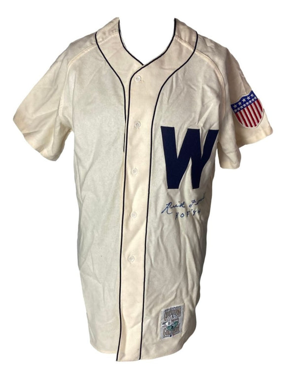 Rick Ferrell Signed Washington Senators Cooperstown Collection Jersey HOF 84 BAS - Sports Integrity