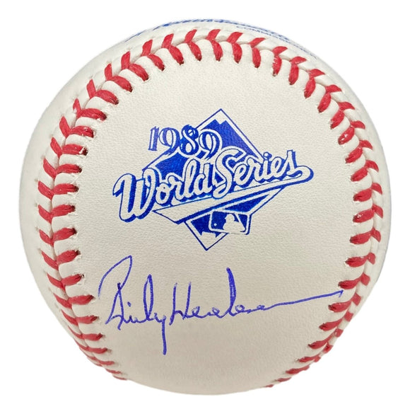 Rickey Henderson Yankees Signed Official 1989 World Series Baseball BAS ITP - Sports Integrity