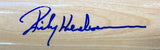 Rickey Henderson A's Signed Tan Rawlings Adirondack Baseball Bat BAS ITP - Sports Integrity