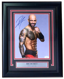 Ricochet Signed Framed 8x10 WWE Photo JSA - Sports Integrity