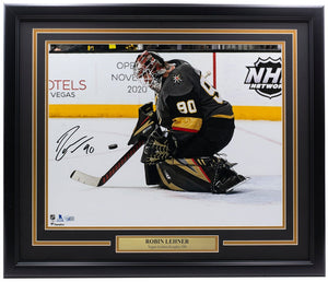 Robin Lehner Signed Framed 16x20 Vegas Golden Knights Photo Fanatics - Sports Integrity