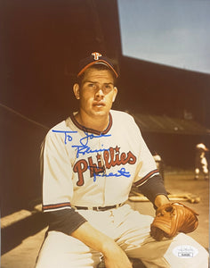 Robin Roberts Signed 8x10 Philadelphia Phillies Photo JSA AL44181