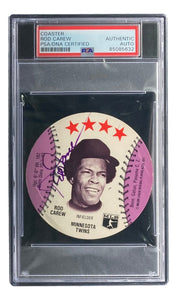 Rod Carew Signed 1977 MSA Minnesota Twins Disc Card PSA/DNA - Sports Integrity