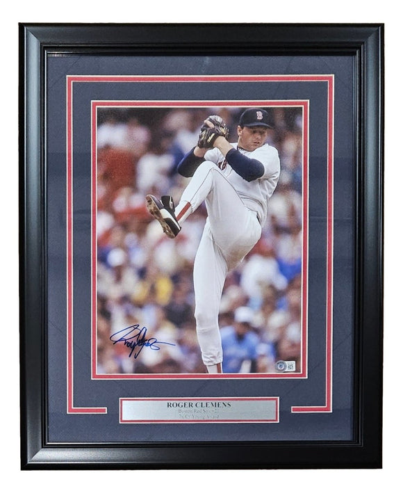 Roger Clemens Signed Framed 11x14 Boston Red Sox Photo BAS BD59674 - Sports Integrity