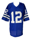 Roger Staubach Signed Custom Blue Pro - Style Football Jersey BAS ITP - Sports Integrity