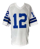 Roger Staubach Signed Custom White Pro - Style Football Jersey BAS ITP - Sports Integrity