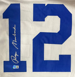 Roger Staubach Signed Custom White Pro - Style Football Jersey BAS ITP - Sports Integrity