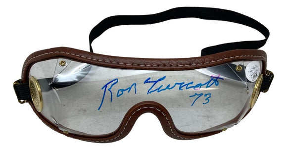 Ron Turcotte Signed Replica Horse Racing Goggles 73 Inscribed JSA - Sports Integrity