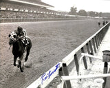 Ron Turcotte Signed 8x10 1973 Belmont Stakes Horse Racing Photo JSA - Sports Integrity