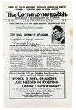 Ronald Reagan Signed June 9th 1969 The Commonwealth Magazine PSA LOA - Sports Integrity