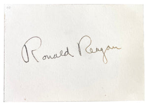 President Ronald Reagan Signature Cut JSA LOA - Sports Integrity