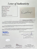 President Ronald Reagan Signature Cut JSA LOA - Sports Integrity