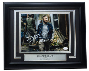 Ross Marquand Signed Framed The Walking Dead 8x10 Aaron Photo JSA - Sports Integrity