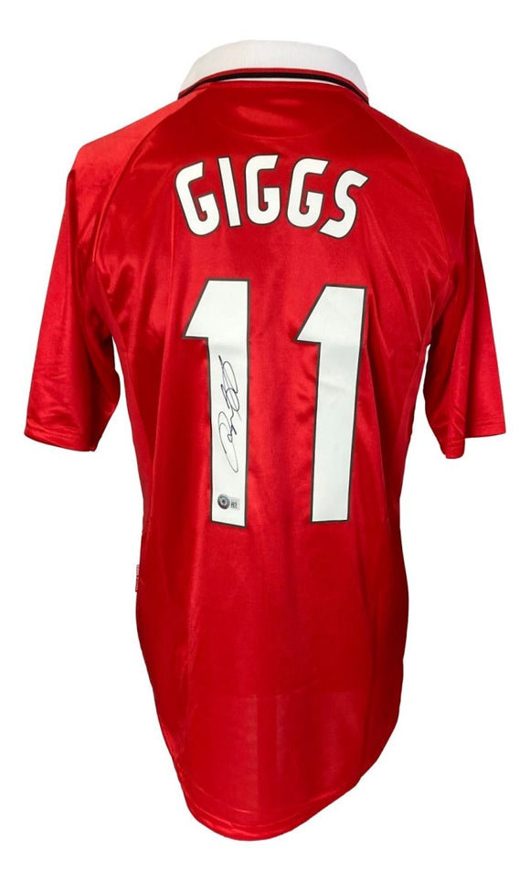 Ryan Giggs Signed Manchester United Umbro Soccer Jersey BAS - Sports Integrity