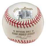 Ryan Howard Philadelphia Phillies Signed 2008 World Series Baseball BAS 2W313921 - Sports Integrity