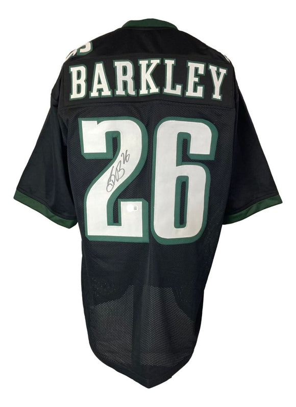 Saquon Barkley Philadelphia Signed Black Football Jersey BAS ITP - Sports Integrity