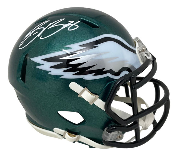 Saquon Barkley Signed Philadelphia Eagles Mini Speed Helmet BAS ITP - Sports Integrity