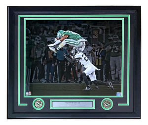 Saquon Barkley Framed 16x20 Philadelphia Eagles Reverse Hurdle Photo