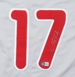 Scott Rolen Philadelphia Signed Gray Baseball Jersey BAS - Sports Integrity