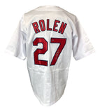 Scott Rolen St. Louis Signed White Baseball Jersey MLB Hologram - Sports Integrity