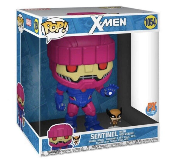 X - Men Sentinel w/ Wolverine #1054 Jumbo 10in Funko Pop Figure - Sports Integrity