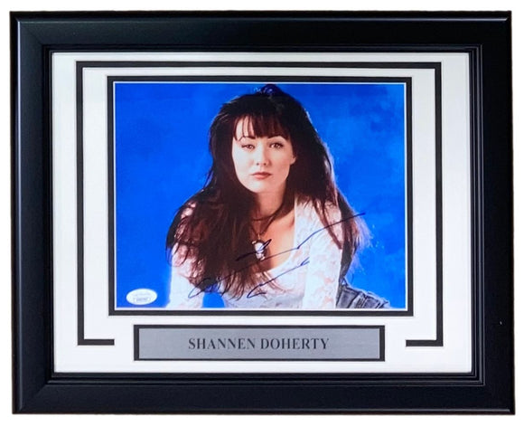 Shannen Doherty Signed Framed 8x10 Beverly Hills 90210 Photo JSA - Sports Integrity