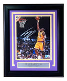 Shaquille O'Neal Signed Framed 8x10 Los Angeles Lakers Dunk Photo BAS