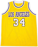 Shaquille O'Neal Los Angeles Signed Yellow Basketball Jersey 2 BAS - Sports Integrity