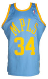 Shaquille O'Neal Signed Lakers Blue MPLS 2001 - 02 Mitchell & Ness Jersey BAS - Sports Integrity