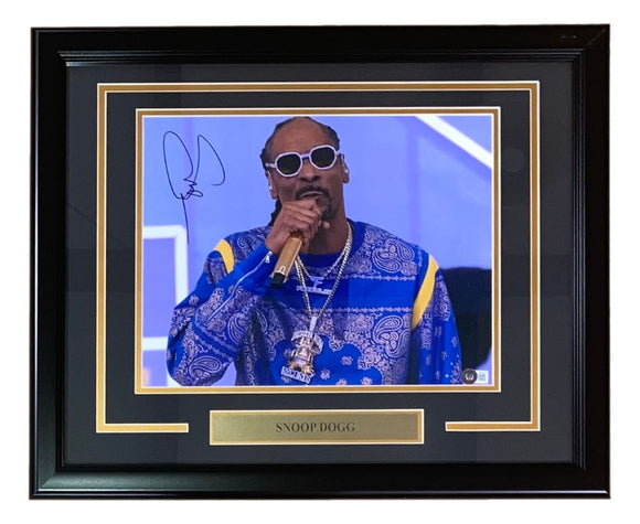 Snoop Dogg Signed Framed 11x14 Photo BAS BH035715 - Sports Integrity