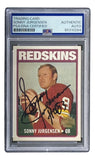 Sonny Jurgensen Signed 2001 Topps Archives #195 Washington Card HOF 83 PSA - Sports Integrity