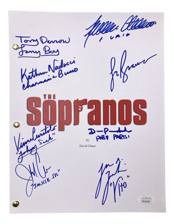 The Sopranos (8) Cast Signed Pilot Script 2 Lorraine Bracco & Others JSA - Sports Integrity