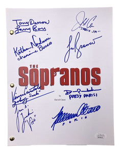 The Sopranos (8) Cast Signed Pilot Script 3 Lorraine Bracco & Others JSA - Sports Integrity