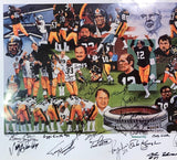 Pittsburgh Steelers Legends (52) Signature 20x39 Dynasty Lithograph PSA LOA - Sports Integrity