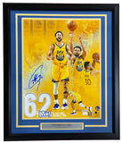 Stephen Curry Signed Framed 16x20 Golden State Warriors 62 Point Game Photo BAS - Sports Integrity