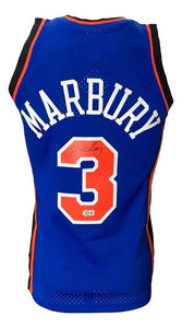 Stephon Marbury Signed New York Knicks 2005/06 M&N HWC Swingman Jersey BAS ITP - Sports Integrity