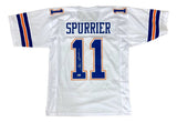 Steve Spurrier Florida Signed White Football Jersey BAS ITP - Sports Integrity