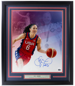 Sue Bird Signed Framed 16x20 USA Basketball Collage Photo JSA Steiner - Sports Integrity