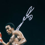 Sugar Ray Leonard Signed 16x20 Boxing Swing Photo BAS ITP - Sports Integrity