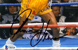 Sugar Ray Leonard Thomas Hearns Signed 8x10 Boxing Stance Photo BAS - Sports Integrity