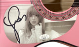 Taylor Swift Signed 41" Totured Poet Department Pink Acoustic Guitar JSA AV66768 - Sports Integrity