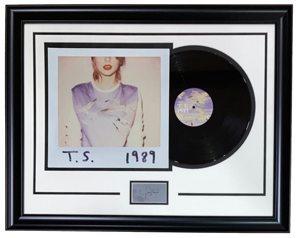 T Swift Framed 1989 Vinyl Record w/ Laser Engraved Signature