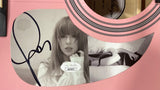 Taylor Swift Signed 41" Tortured Poets Department Pink Acoustic Guitar 4 JSA - Sports Integrity