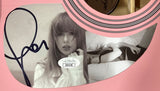 Taylor Swift Signed 41" Totured Poets Department Pink Acoustic Guitar 3 JSA - Sports Integrity