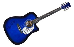 Taylor Swift Signed 41" Totured Poets Department Blue Acoustic Guitar PSA Holo - Sports Integrity