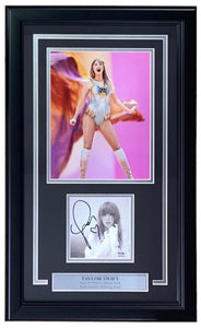 Taylor Swift Signed Framed RARE Heart Drawn CD Insert w/ 8x10 Photo PSA/DNA - Sports Integrity